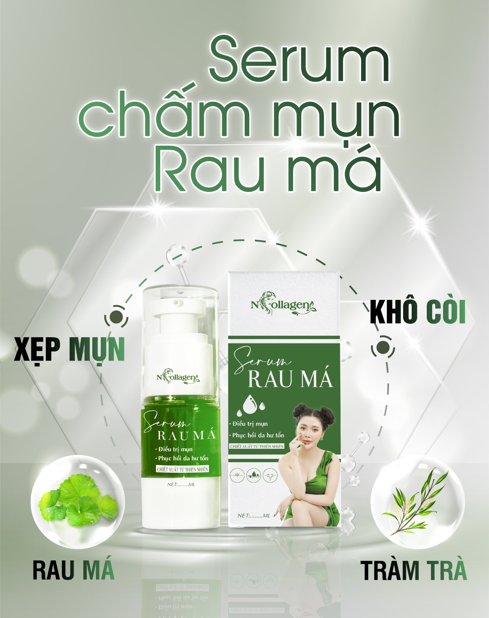 Serum chấm mụn rau má là giải pháp chân ái trị mụn Serum chấm mụn rau má là giải pháp chân ái trị mụn