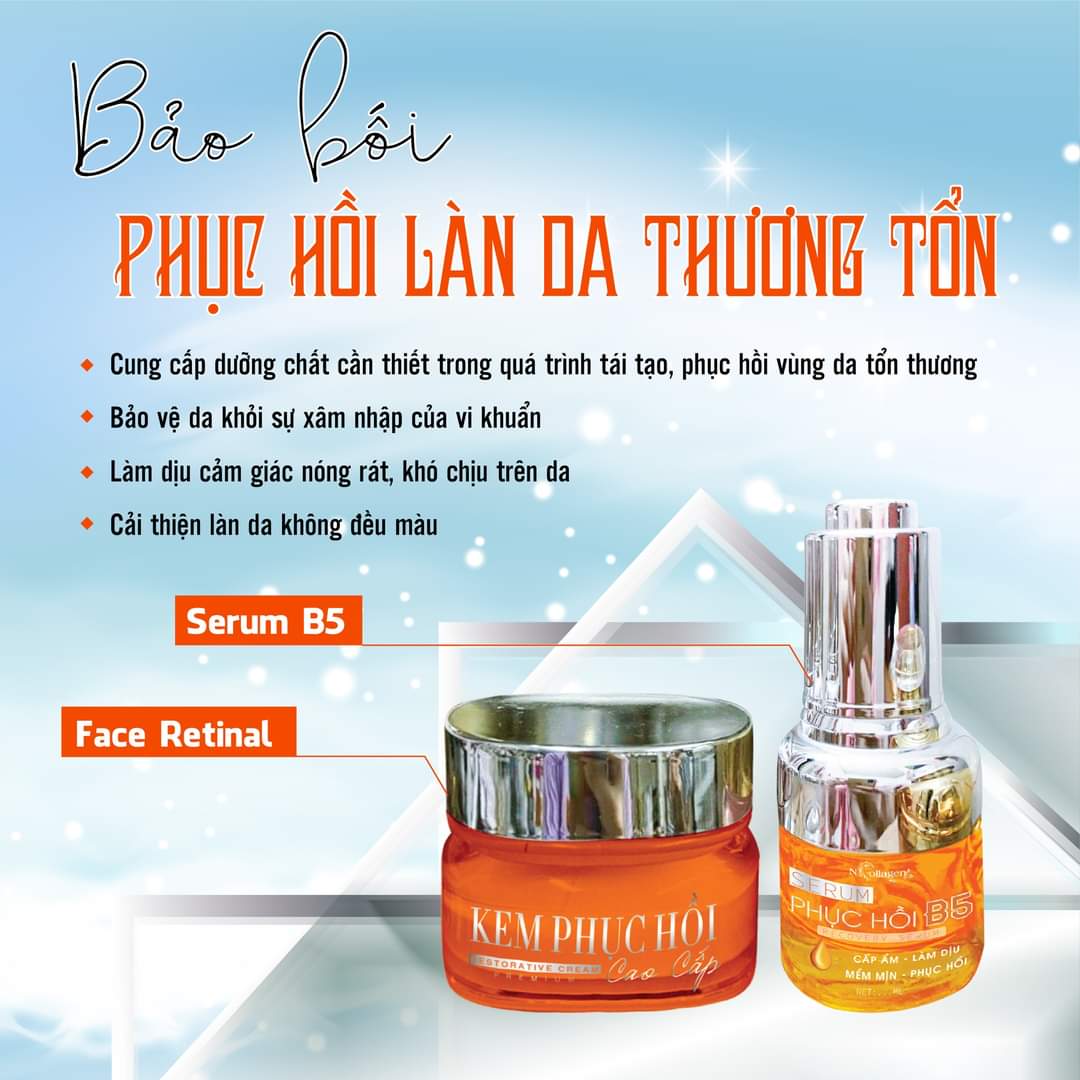 Combo phục hồi B5 là cứu tinh cho mọi làn da mỏng yếu Combo phục hồi B5 là cứu tinh cho mọi làn da mỏng yếu