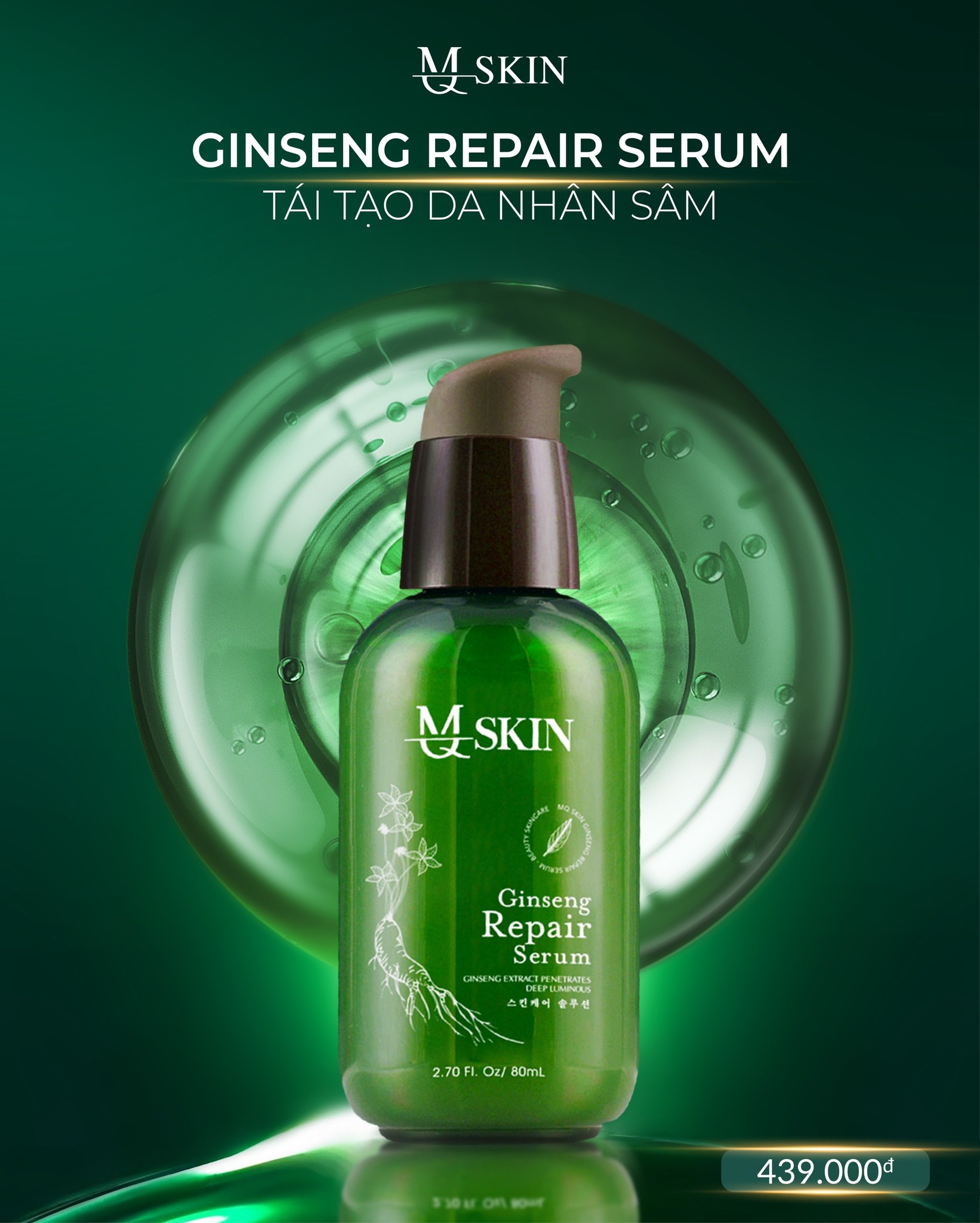 Tái tạo da nhân sâm MQ Skin chăm sóc tất cả nhược điểm trên làn da