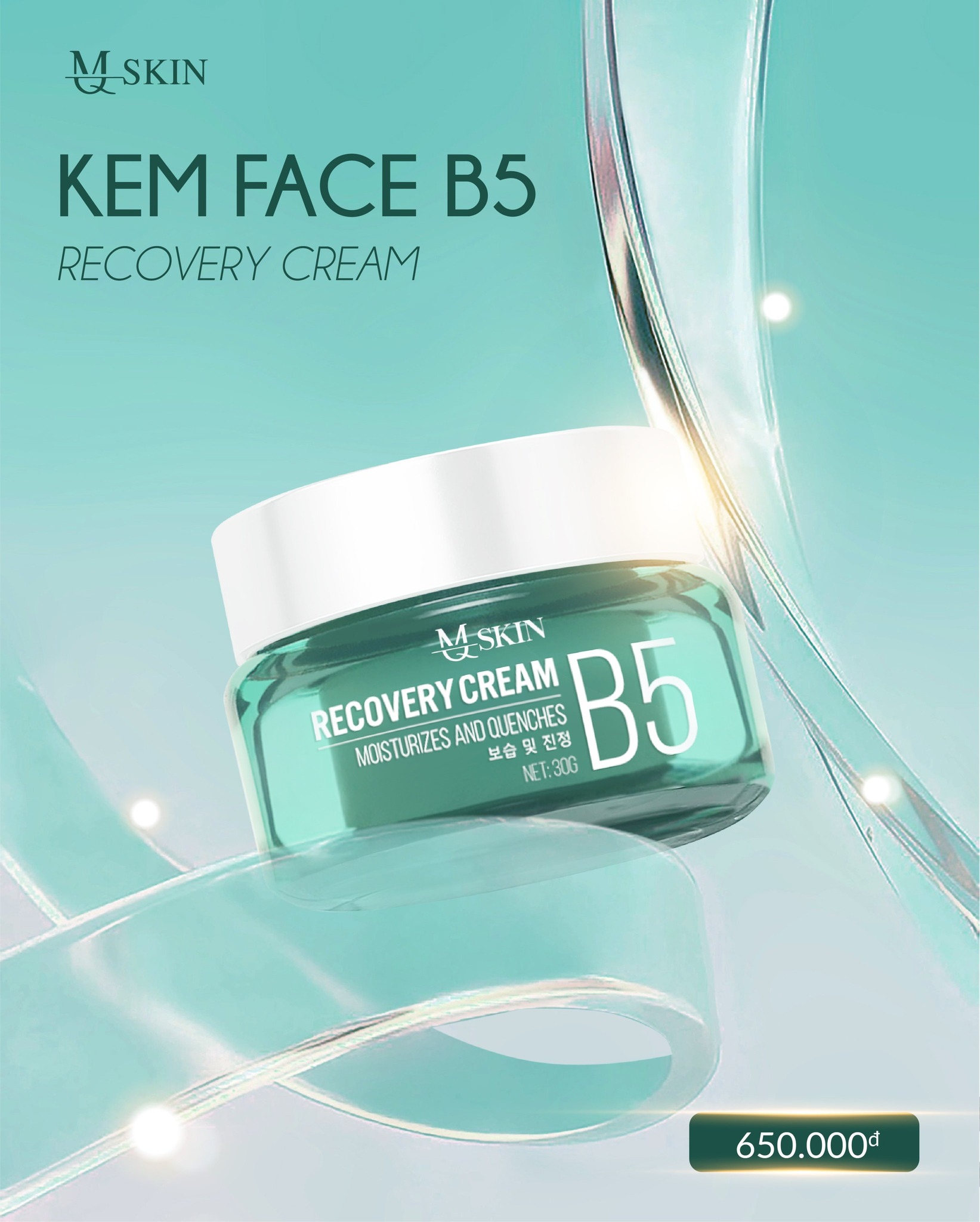Recovery Cream - B5 kem phục hồi B5 MQ Skin
