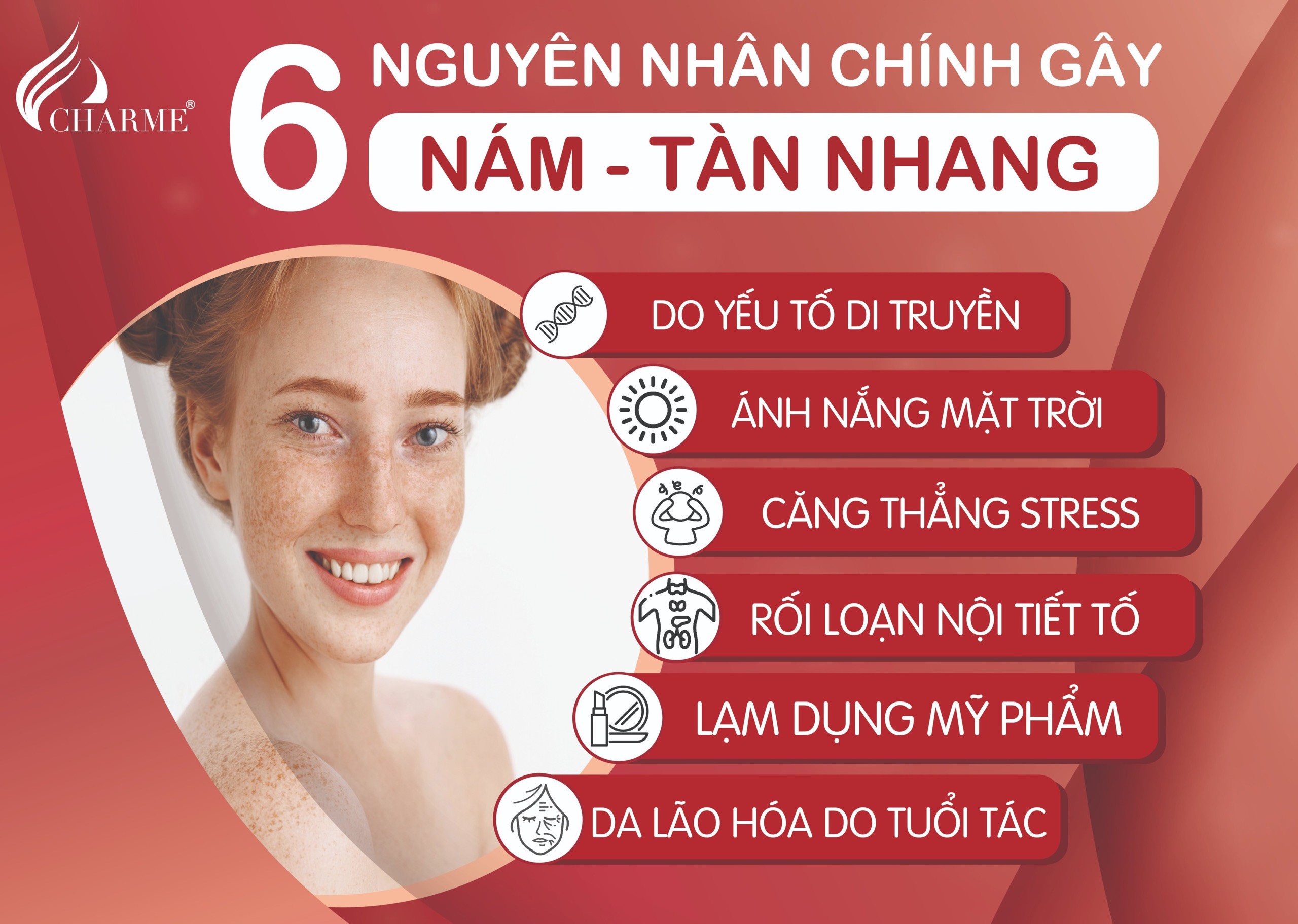Nguyên nhân chính gây nám tàn nhang