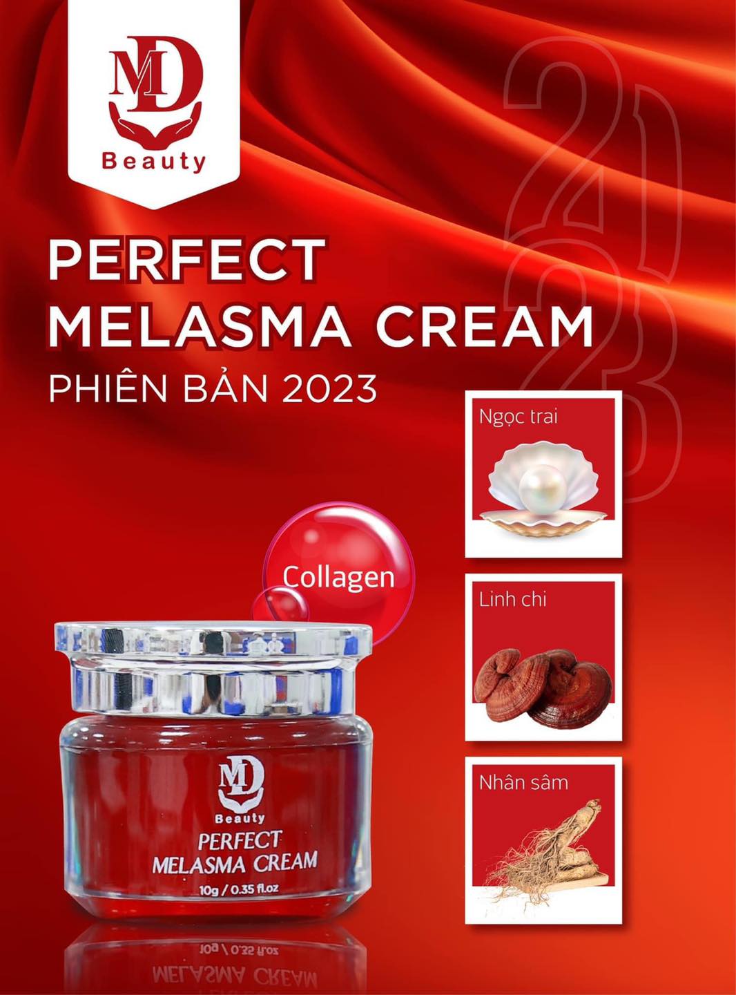 Kem nám lựu đỏ mini MD Beauty Perfect Melasma Cream Kem nám lựu đỏ mini MD Beauty Perfect Melasma Cream