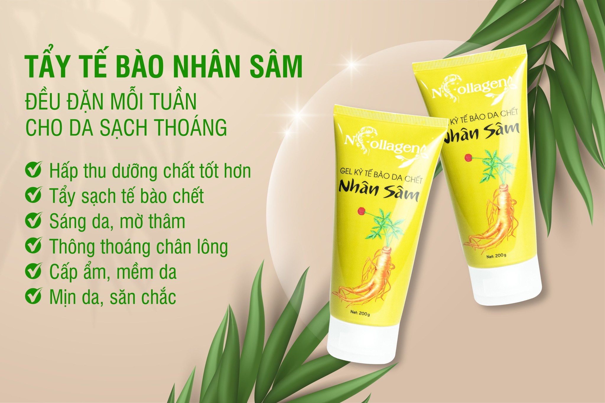 Quyết định tin dùng Tẩy Tế Bào Chết Nhân Sâm của NCollagen luôn đúng đắn. Quyết định tin dùng Tẩy Tế Bào Chết Nhân Sâm của NCollagen luôn đúng đắn.