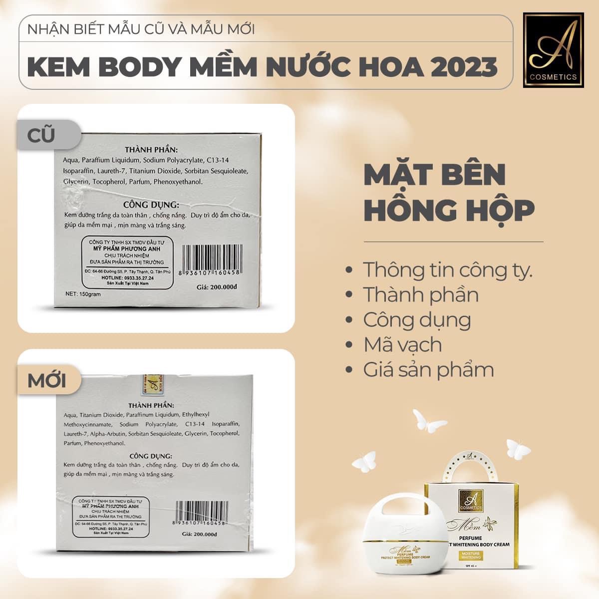 Cách nhận biết mẫu mới Body Mềm 2023 của Acosmetic Cách nhận biết mẫu mới Body Mềm 2023 của Acosmetic