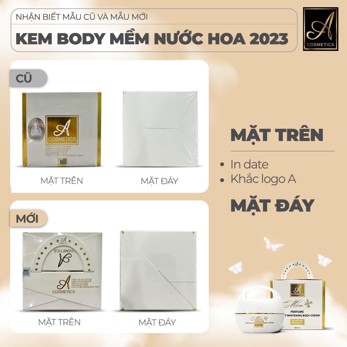 Cách nhận biết mẫu mới Body Mềm 2023 của Acosmetic Cách nhận biết mẫu mới Body Mềm 2023 của Acosmetic