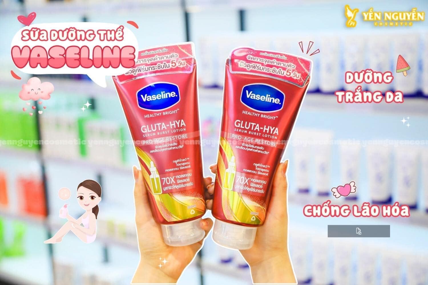 Dưỡng thể vaseline 70x đỏ chính hãng Thái Lan
