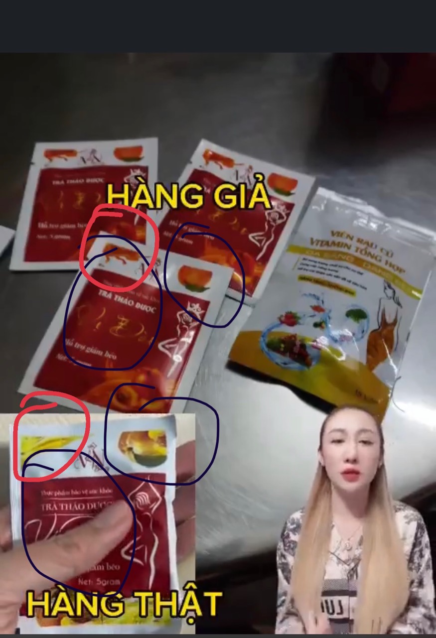 Phân biệt thật giả Trà Đào Giảm Cân MN Collagen X3 Phân biệt thật giả Trà Đào Giảm Cân MN Collagen X3