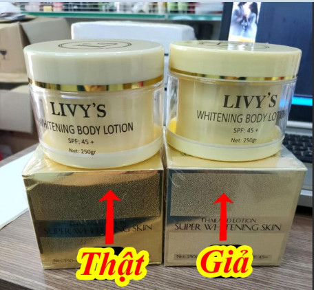 Mẹo phân biệt kem body livys chính hãng hàng thật