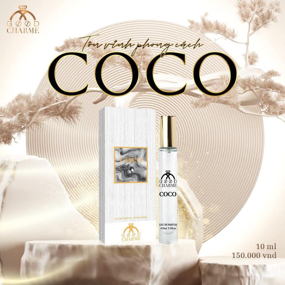Nước hoa nữ mini CoCo trắng 10ml Good Charme Nước hoa nữ mini CoCo trắng 10ml Good Charme