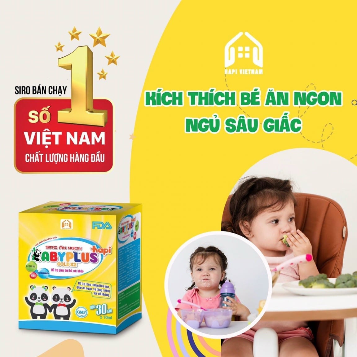 Siro Babypus Gold X2 dinh dưỡng vàng cho bé biếng ăn, chậm lớn Siro Babypus Gold X2 dinh dưỡng vàng cho bé biếng ăn, chậm lớn
