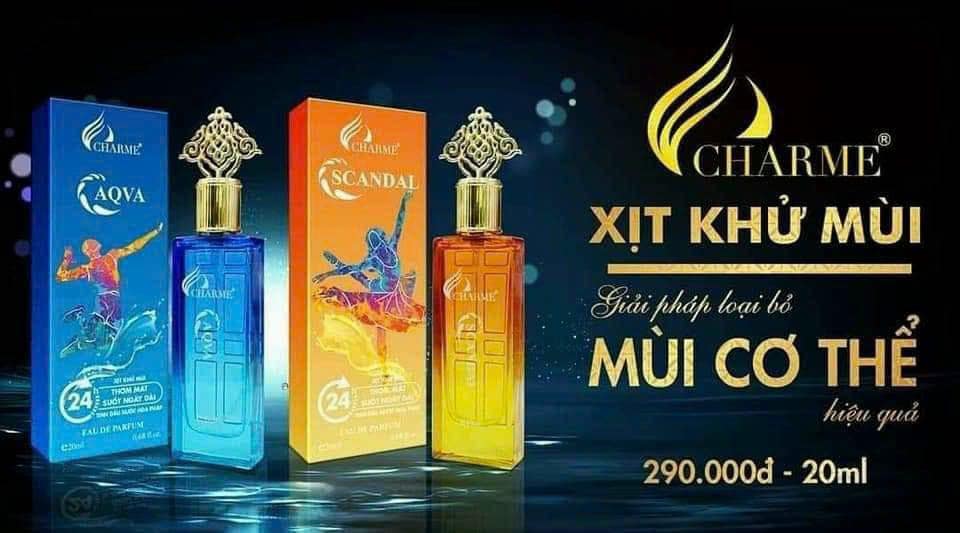 Xịt khử mùi Charme cứu cánh cho nhứng ngày hè oi bức
