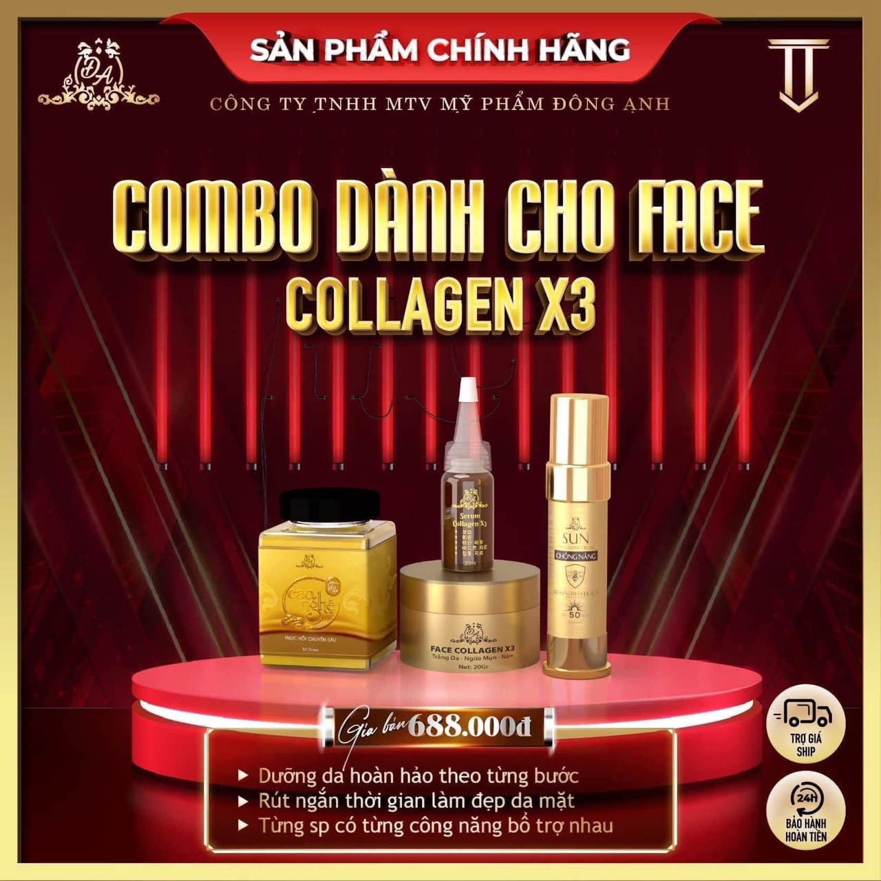Phân phối chính hãng trọn bộ sản phẩm Collagen X3 Mỹ Phẩm Đông Anh Phân phối chính hãng trọn bộ sản phẩm Collagen X3 Mỹ Phẩm Đông Anh
