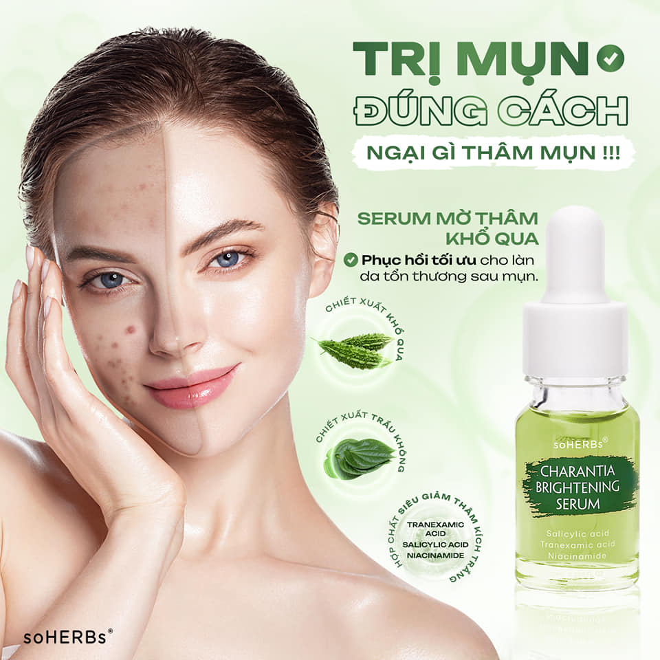 Serum Mờ Thâm Khổ qua dưỡng da sáng trắng mịn hồng hào