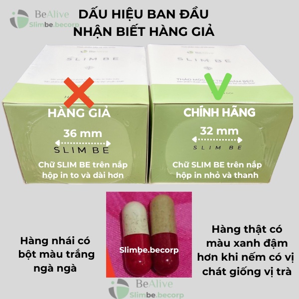 Cảnh báo khách hàng mua phải hàng giả giảm cân Slim Be Cảnh báo khách hàng mua phải hàng giả giảm cân Slim Be
