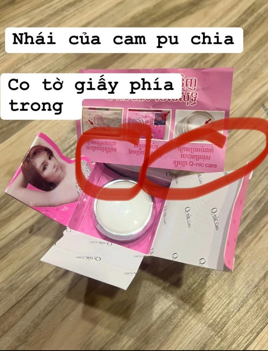 Cách phân biệt Kem Giảm Thâm Nách Q Nic Care Thái Lan thật giả Cách phân biệt Kem Giảm Thâm Nách Q Nic Care Thái Lan thật giả