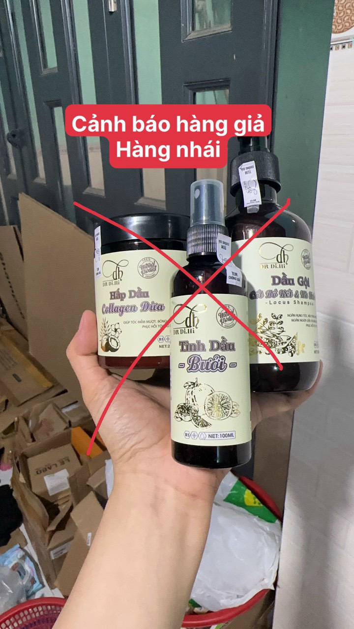 Cảnh báo hàng giả nhái khi khách hàng mua combo cốt gội bồ kết hà thủ ô DR DI.HI Cảnh báo hàng giả nhái khi khách hàng mua combo cốt gội bồ kết hà thủ ô DR DI.HI