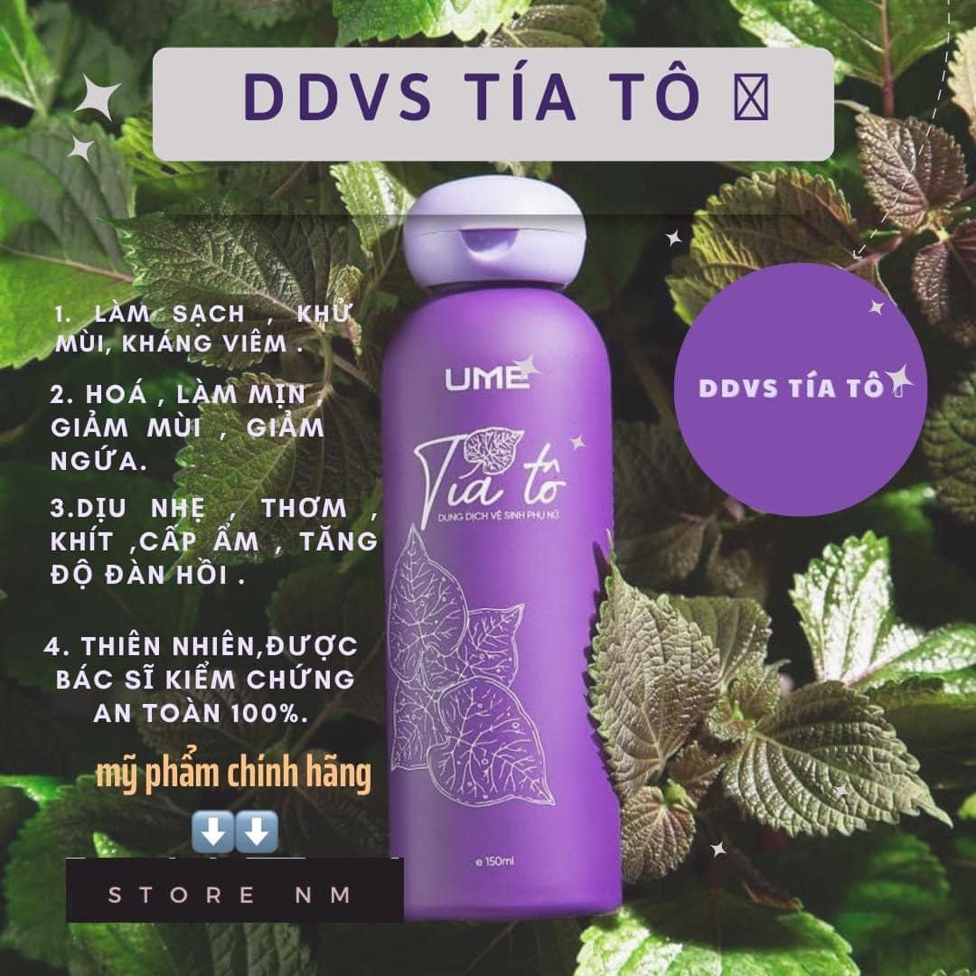 Dung dịch vệ sinh phụ nữ Tía Tô UME với công nghệ mới chiết suất từ lá Tía Tô đem đến "em bé" của chúng ta công dụng vượt trội Dung dịch vệ sinh phụ nữ Tía Tô UME với công nghệ mới chiết suất từ lá Tía Tô đem đến "em bé" của chúng ta công dụng vượt trội