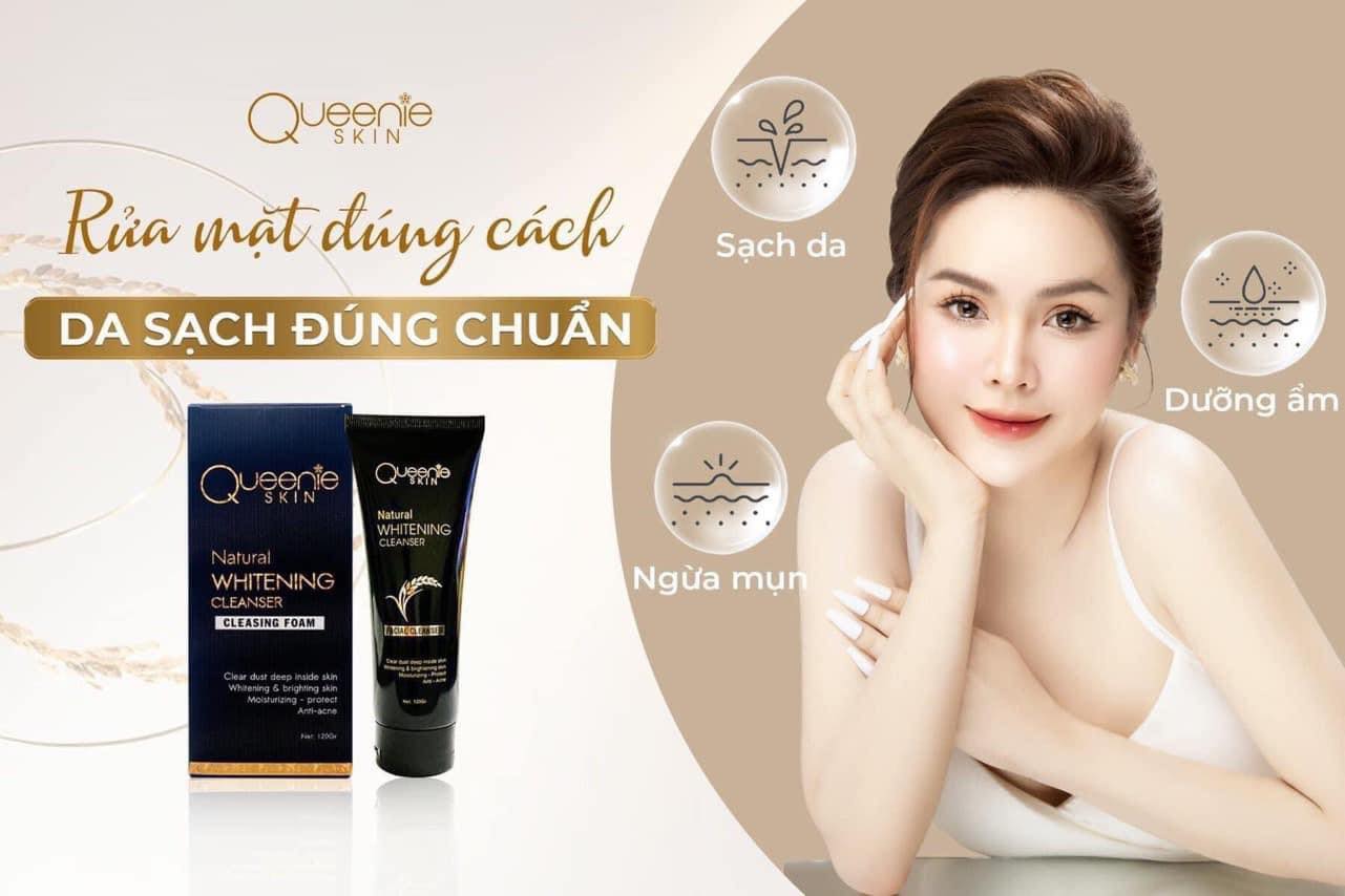 Sữa rửa mặt mầm gạo Queenie Skin các bạn da khô thì cảm nhận rõ ràng nhất Sữa rửa mặt mầm gạo Queenie Skin các bạn da khô thì cảm nhận rõ ràng nhất