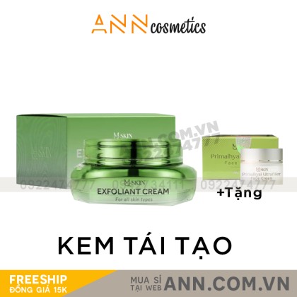 Kem Face Tái Tạo Nội Sinh Exfoliant Cream MQ Skin Tặng Kem Dưỡng HA