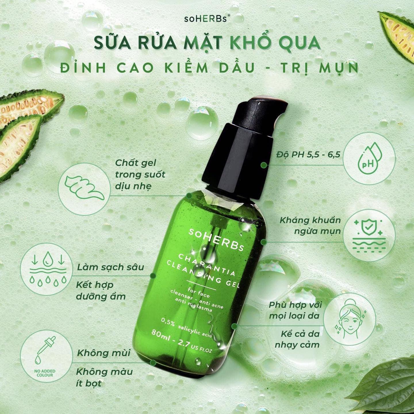Sữa rửa mặt cho da dầu mụn sạch dầu thừa và ngăn ngừa mụn rất hiệu quả