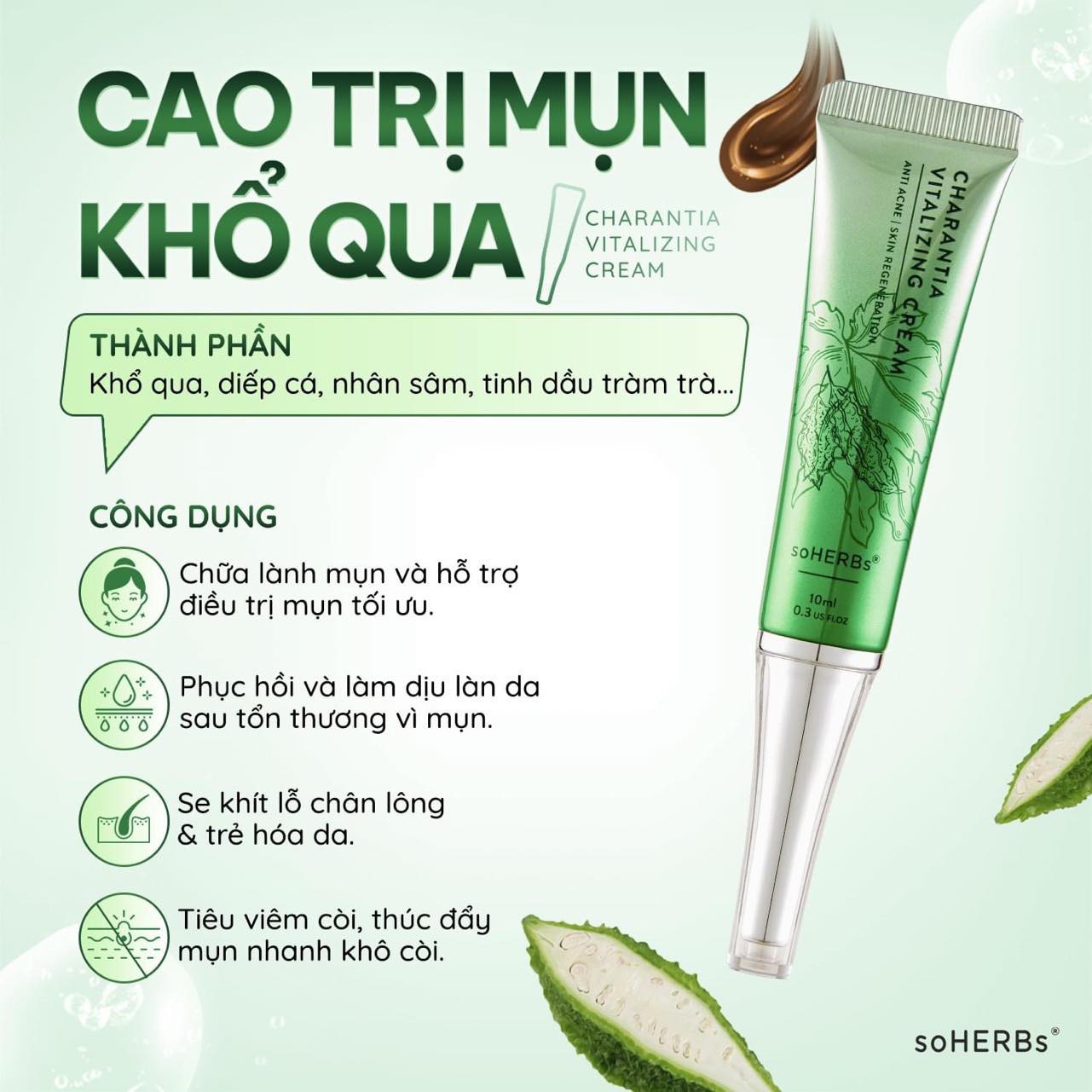 Cao khổ qua trị mụn lành tính hiệu quả sự lựa chọn hàng đầu của các spa và nhà thuốc