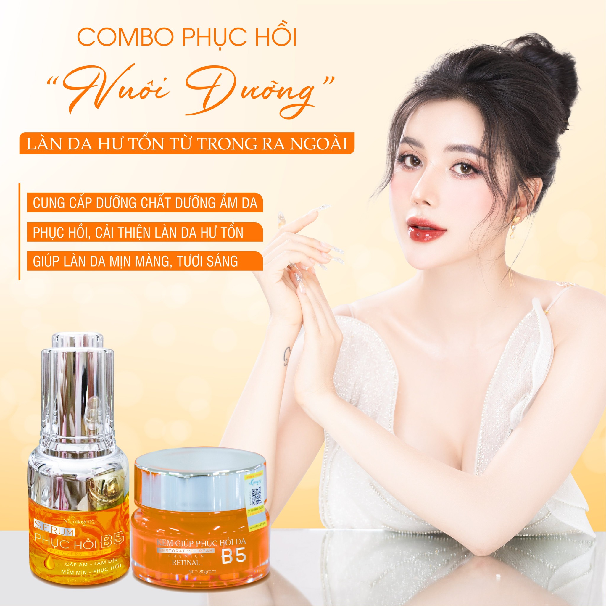 Combo phục hồi B5 Real Love cho làn da yếu đuối của nàng Combo phục hồi B5 Real Love cho làn da yếu đuối của nàng