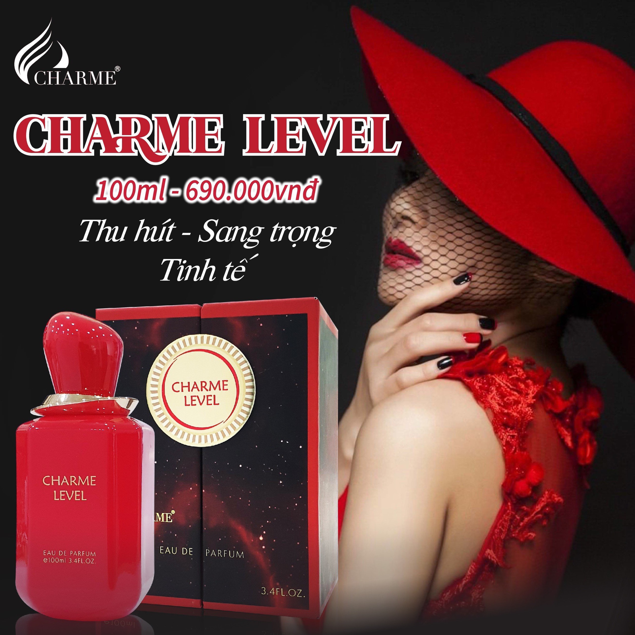 Muốn sở hữu mùi hương đẳng cấp quý phái chắc chắn sẽ không thất vọng khi kết đôi cùng Charme Level