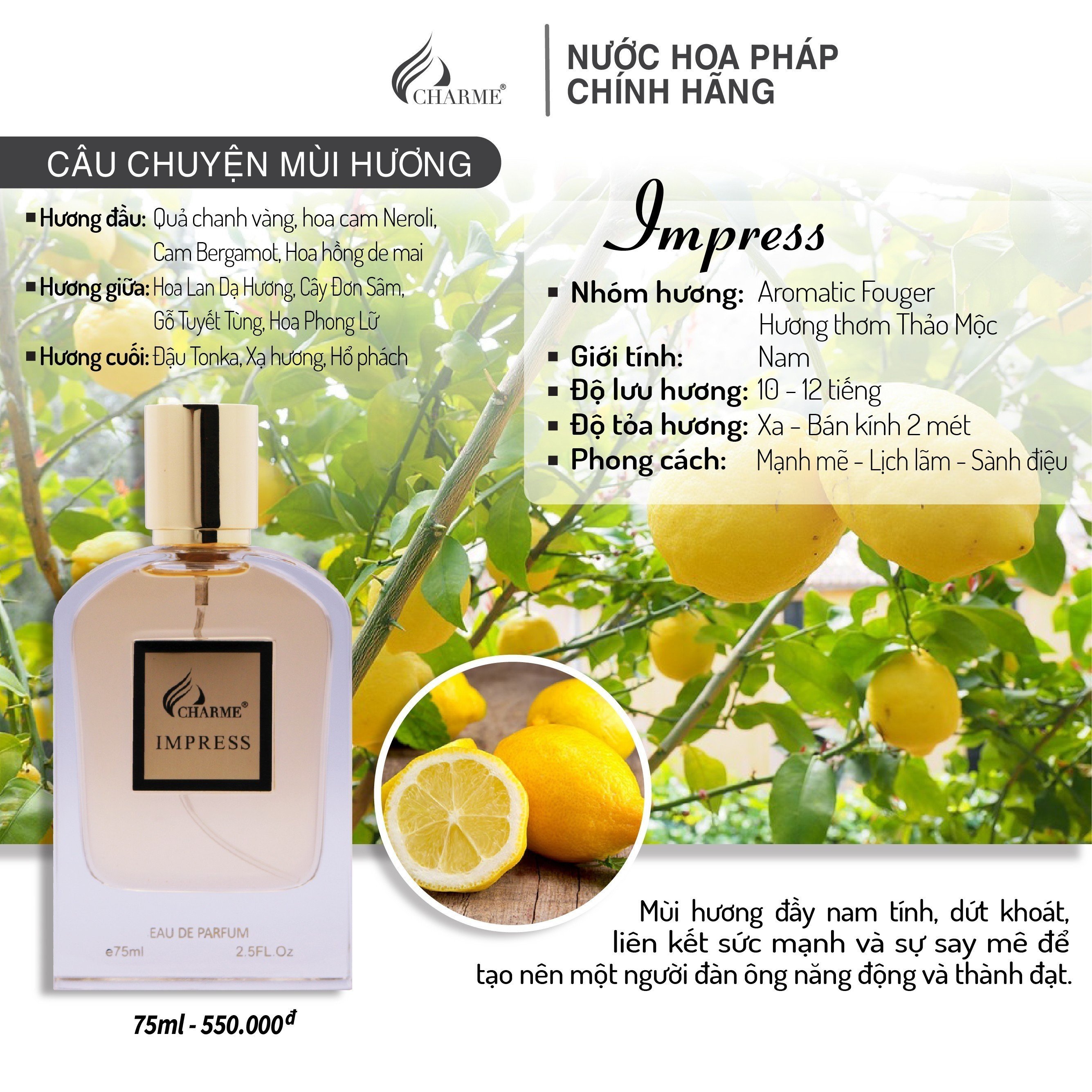 Charme Impress lịch lãm cuối tuần cho chàng Charme Impress lịch lãm cuối tuần cho chàng