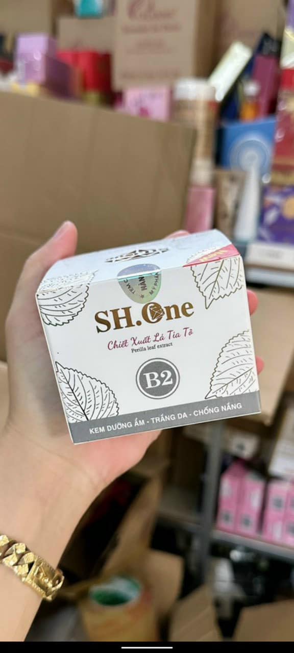 kem SH B2 Lá Tía Tô dưỡng ẩm da và chống nắng kem SH B2 Lá Tía Tô dưỡng ẩm da và chống nắng