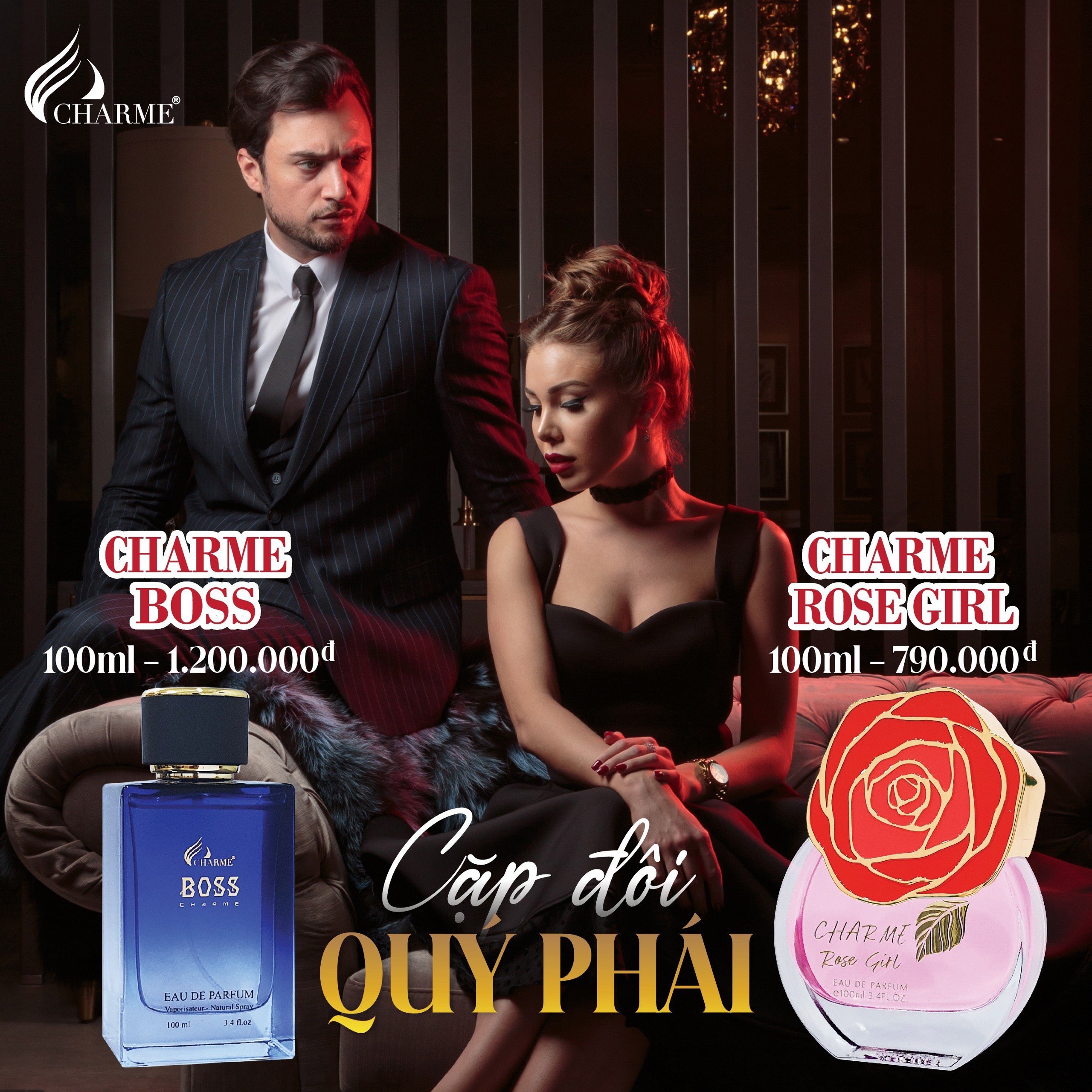 Chính hãng cao cấp giá tốt tạo điểm nhấn thu hút với nước hoa nữ Charme Chính hãng cao cấp giá tốt tạo điểm nhấn thu hút với nước hoa nữ Charme