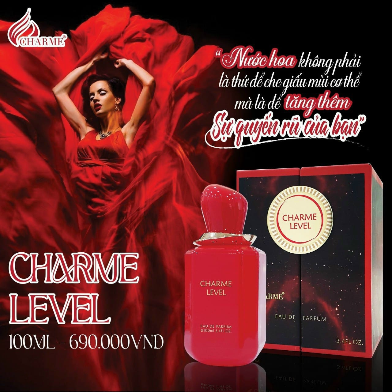 Charme Level mùi cực kỳ đỉnh chóp ngọt ngào quyến rũ huyền bí và đê mê Charme Level mùi cực kỳ đỉnh chóp ngọt ngào quyến rũ huyền bí và đê mê