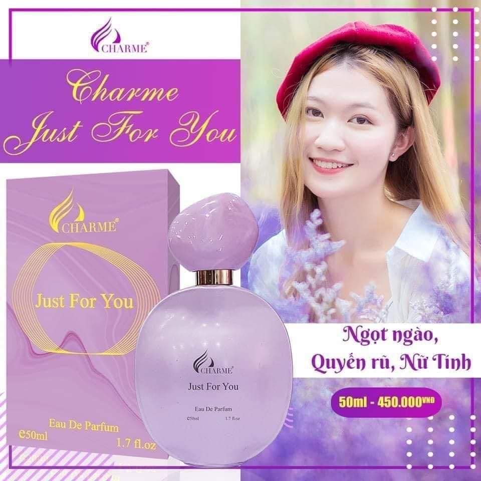 Charme Just For You là nốt hương thuần túy từ thiên nhiên Charme Just For You là nốt hương thuần túy từ thiên nhiên