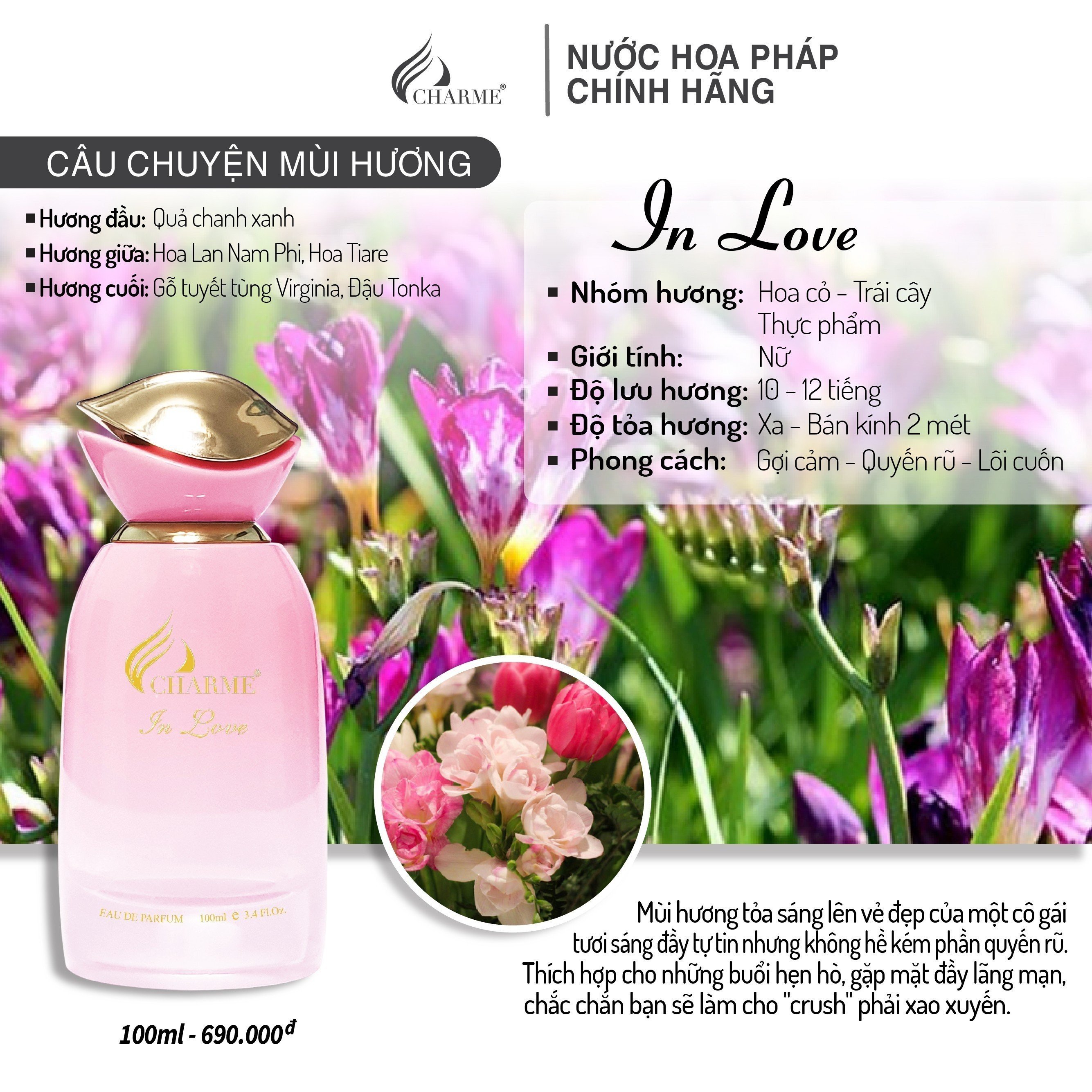 Charme In love yêu ngay từ dấu hương đầu Charme In love yêu ngay từ dấu hương đầu