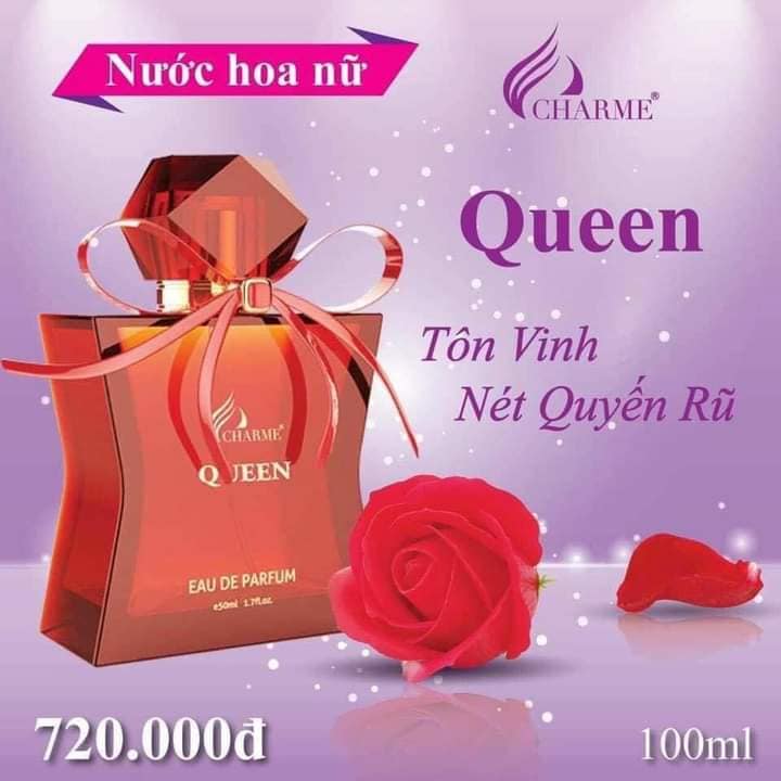 Nước Hoa Charme Queen mang hương thơm quyến rũ gợi cảm nữ tính Nước Hoa Charme Queen mang hương thơm quyến rũ gợi cảm nữ tính
