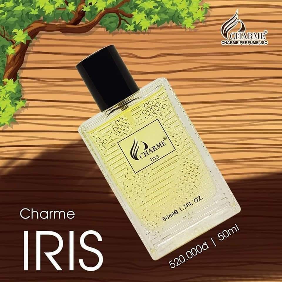 Charme Iris 50ml Mùi hương toát ra từ cơ thể nam giới luôn mang lại một sức hút khó cưỡng Charme Iris 50ml Mùi hương toát ra từ cơ thể nam giới luôn mang lại một sức hút khó cưỡng