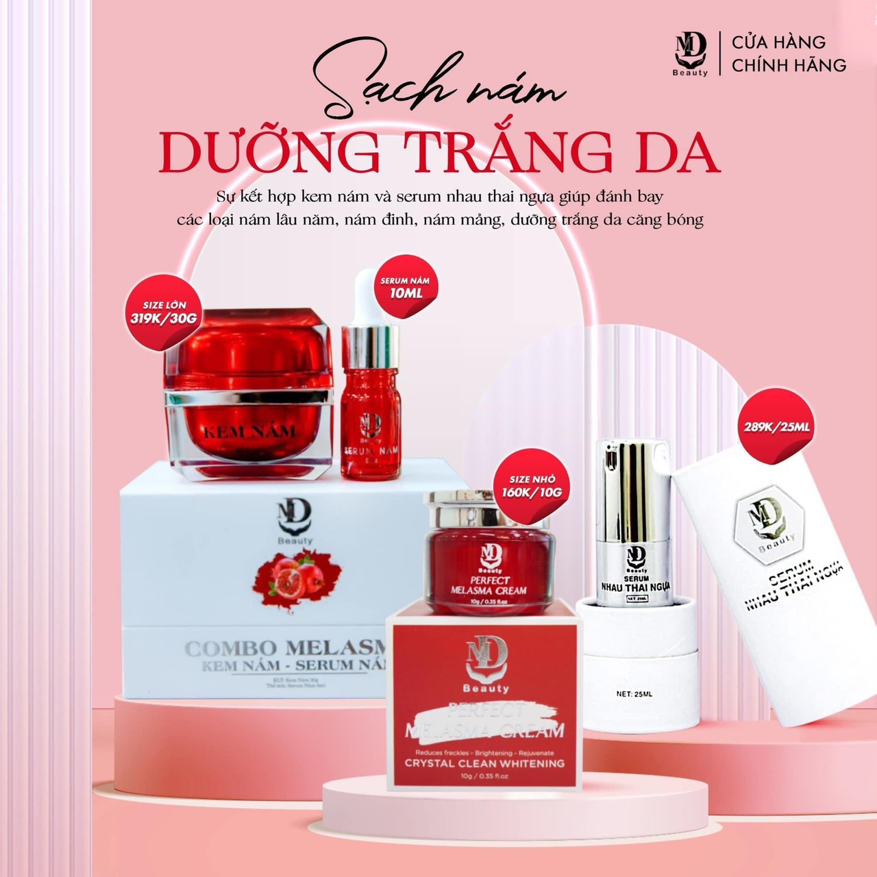 Giải pháp hoàn hảo cho làn da trắng mịn tạm biệt nỗi lo về nám