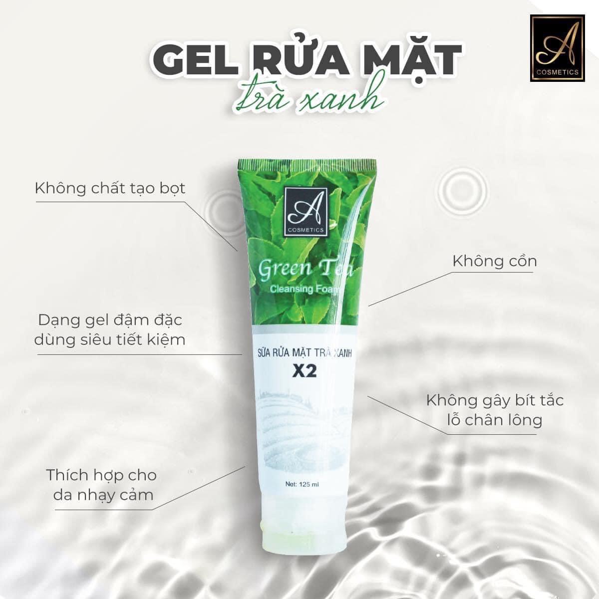 Sữa rửa mặt trà xanh nhà Acosmetic