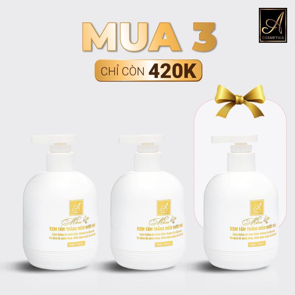 Tắm trắng mềm nước hoa Tắm trắng mềm nước hoa