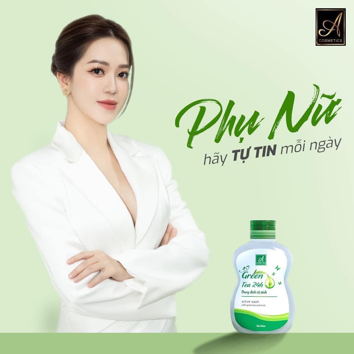 Dung dịch vệ sinh Green Tea 24h nàng tự tin làm điều mình thích hồng tươi mỗi ngày