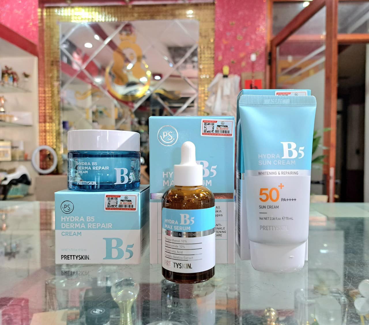 Chăm sóc như chuyên gia bộ 3 chăm sóc Hydra B5 Prettyskin chuyên biệt cho da nhạy cảm Chăm sóc như chuyên gia bộ 3 chăm sóc Hydra B5 Prettyskin chuyên biệt cho da nhạy cảm