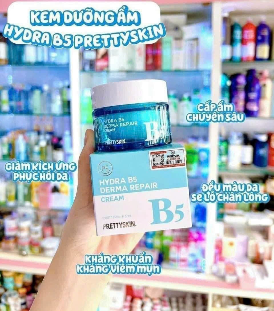 Phục hồi dưỡng trắng da đang điều trị nhanh chóng cùng kem B5 nhà Prettyskin Phục hồi dưỡng trắng da đang điều trị nhanh chóng cùng kem B5 nhà Prettyskin