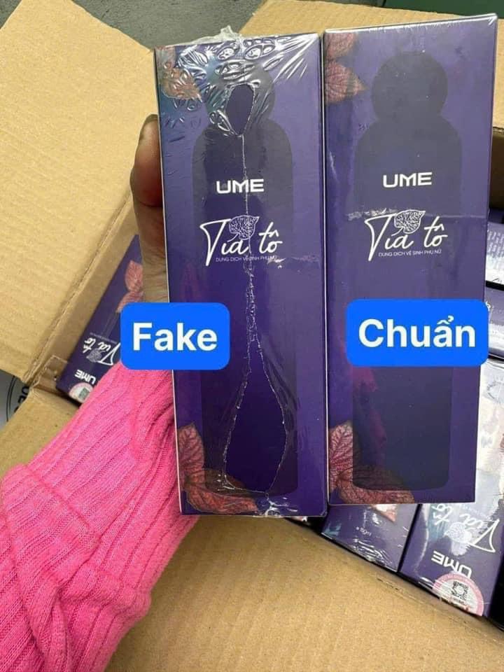 Phân biệt thật giả dung dịch vệ sinh UME Tía Tô Ngọc Trinh Phân biệt thật giả dung dịch vệ sinh UME Tía Tô Ngọc Trinh