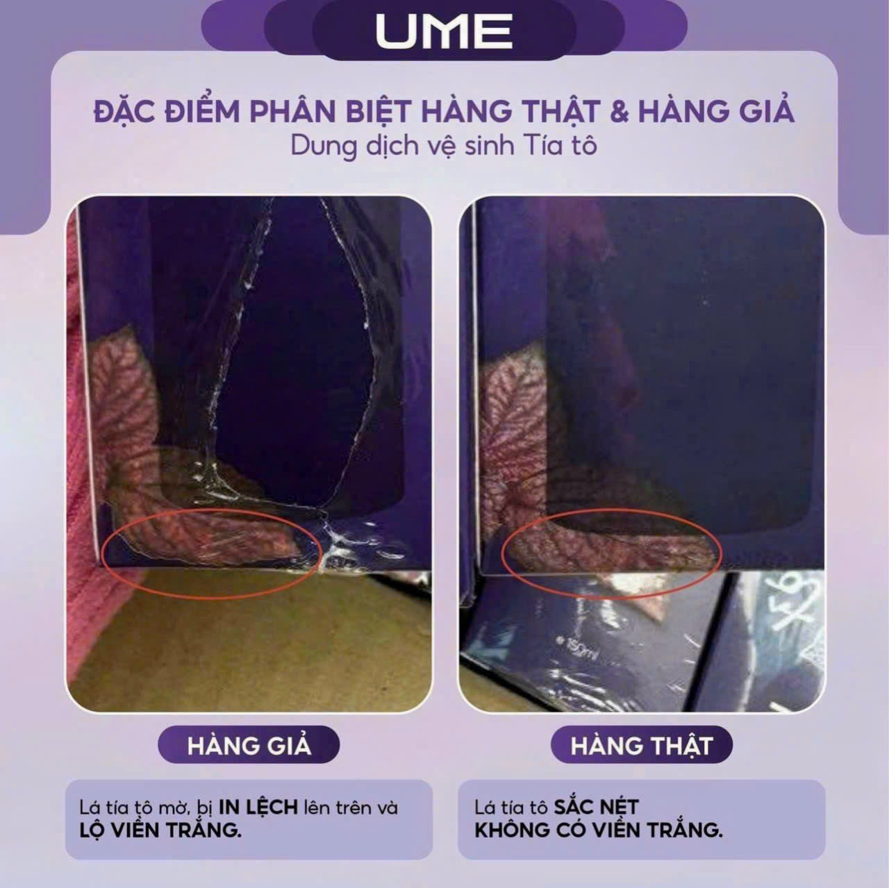 Các đặc điểm phân biệt hàng giả dung dịch vệ sinh Tía Tô Các đặc điểm phân biệt hàng giả dung dịch vệ sinh Tía Tô