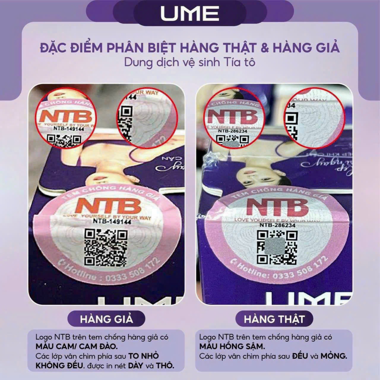 Các đặc điểm phân biệt hàng giả dung dịch vệ sinh Tía Tô Các đặc điểm phân biệt hàng giả dung dịch vệ sinh Tía Tô