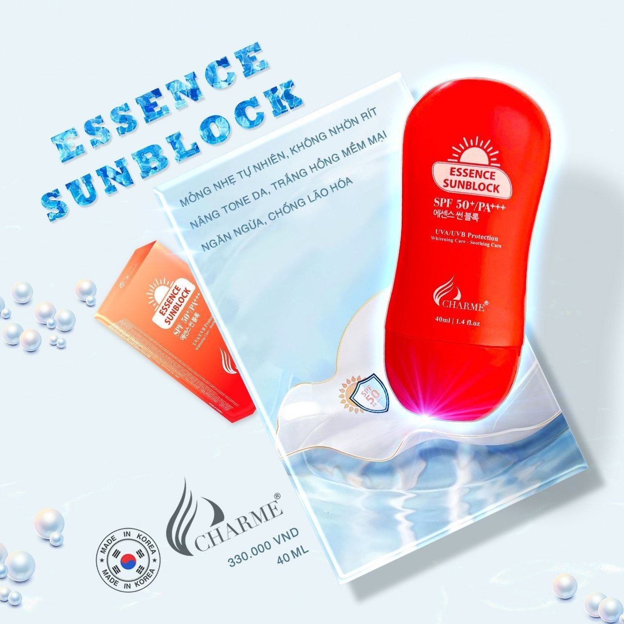 Kem chống nắng charme Essence Sunblock Siêu phẩm Chống nắng của mọi cô nàng Kem chống nắng charme Essence Sunblock Siêu phẩm Chống nắng của mọi cô nàng