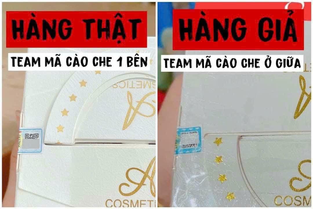Phân biệt thật giả Body mềm A cosmetic