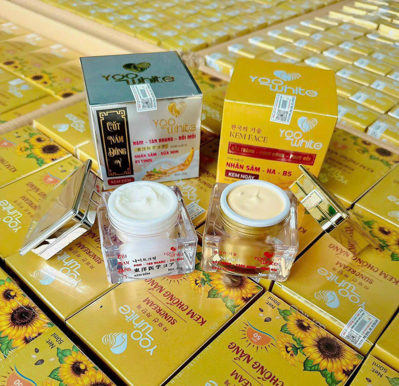 Trị nám tận gốc với combo kem Face Yoo White Trị nám tận gốc với combo kem Face Yoo White