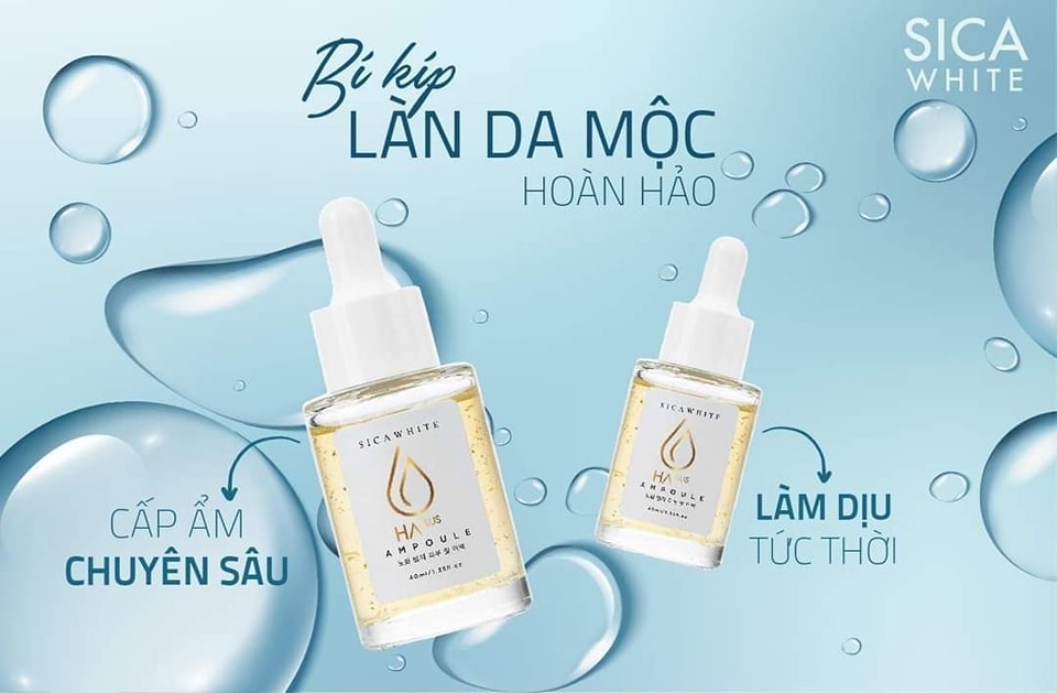 Món quà thiên nhiên dành cho da Serum HA Ampoule SiCa White Món quà thiên nhiên dành cho da Serum HA Ampoule SiCa White