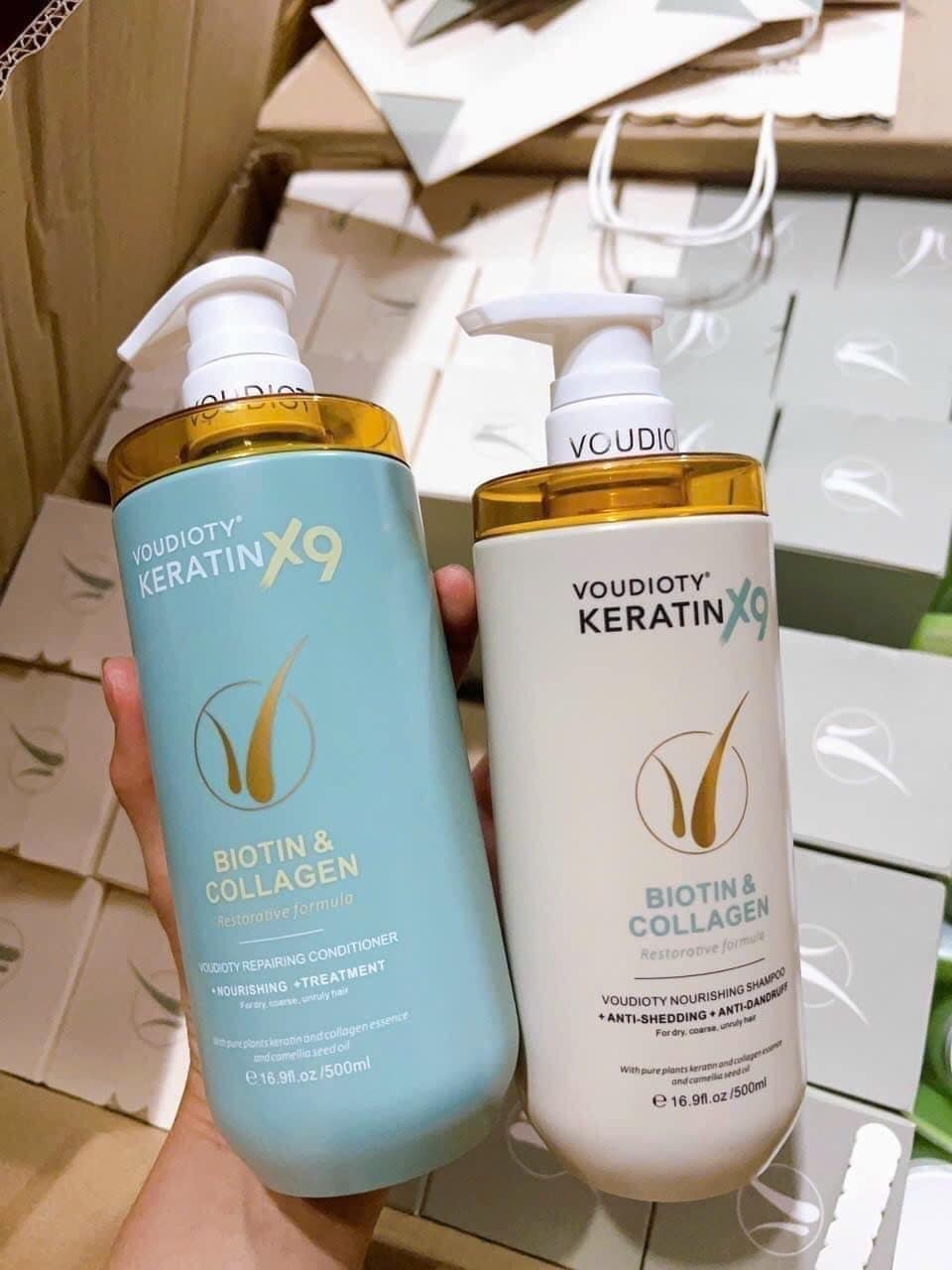 Voudioty Keratin X9 Biotin và Collagen thơm nức lòng người hâm mộ siêu mềm mượt Voudioty Keratin X9 Biotin và Collagen thơm nức lòng người hâm mộ siêu mềm mượt