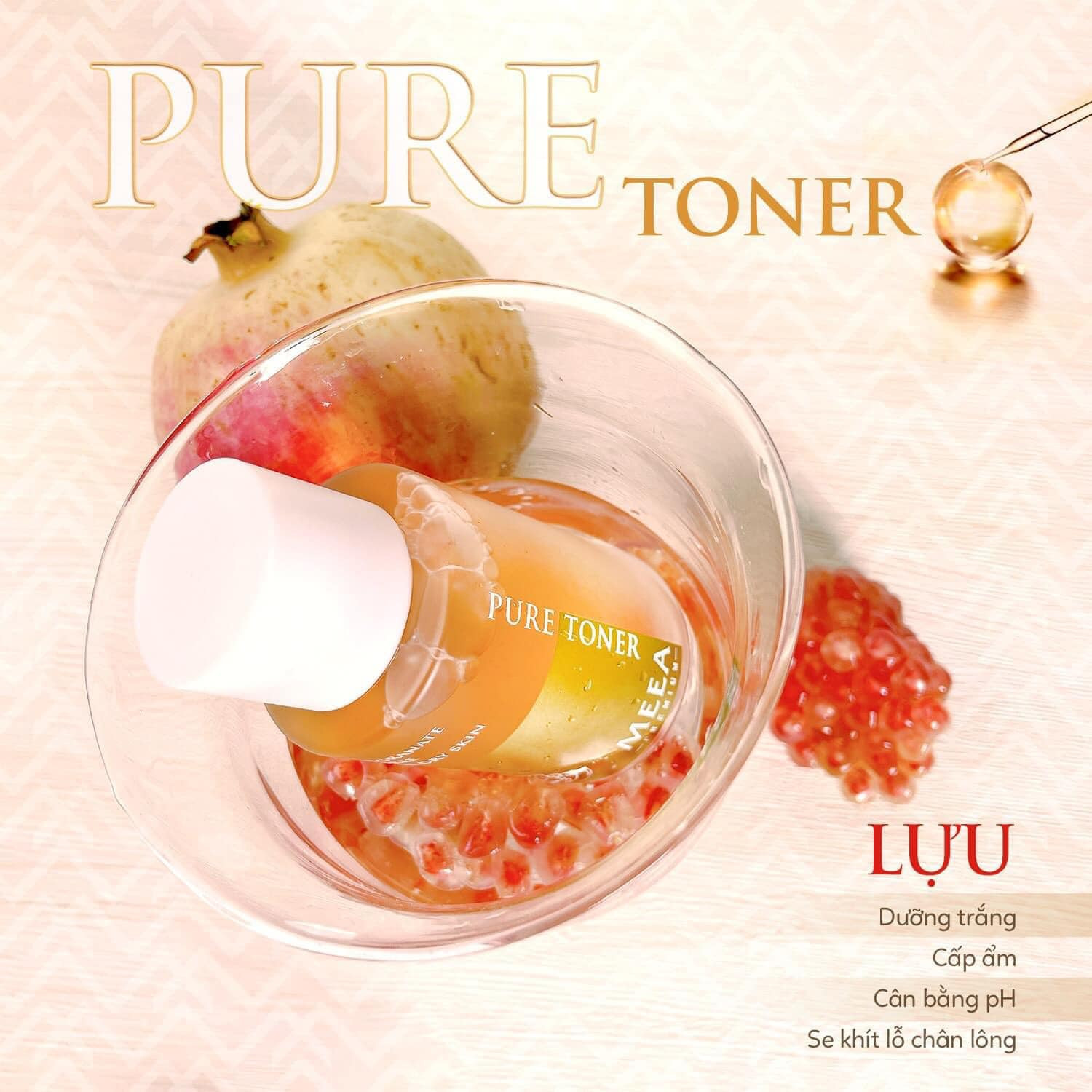 CĂNG BÓNG DA CÙNG NƯỚC THẦN NHÀ MEEA - TONER LỰU ĐỎ CĂNG BÓNG DA CÙNG NƯỚC THẦN NHÀ MEEA - TONER LỰU ĐỎ